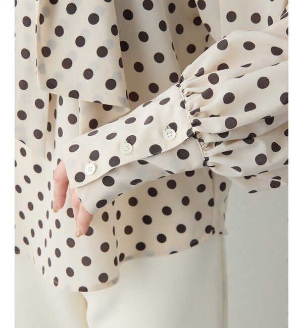  「ドットボウタイブラウス」|シャツ・ブラウス|