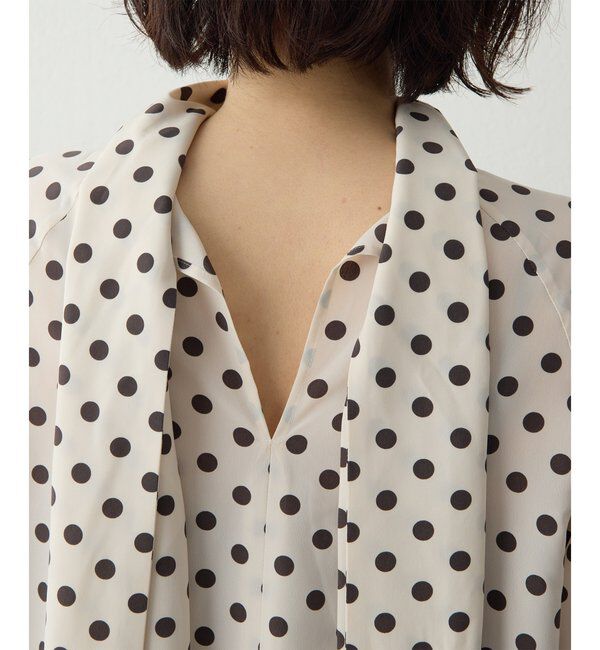  「ドットボウタイブラウス」|シャツ・ブラウス|