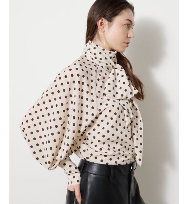  「ドットボウタイブラウス」|シャツ・ブラウス|
