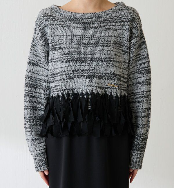  「裾フリンジニット」|ニット・セーター|
