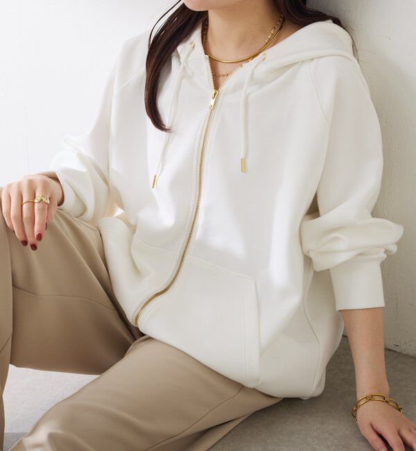  「ドロストポンチパーカー」|Tシャツ・カットソー|ホワイト