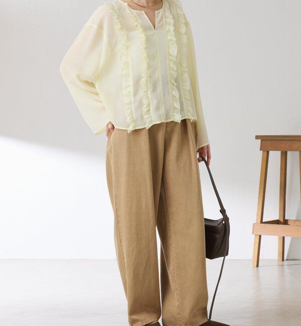  「ラッフルシアーブラウス」|シャツ・ブラウス|