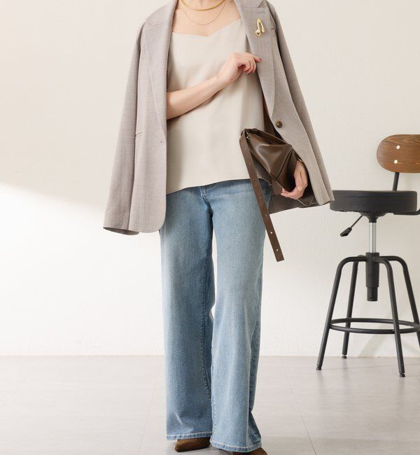  「2WAY サテンキャミソール」|シャツ・ブラウス|