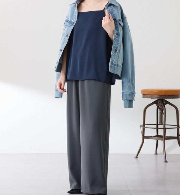  「2WAY サテンキャミソール」|シャツ・ブラウス|