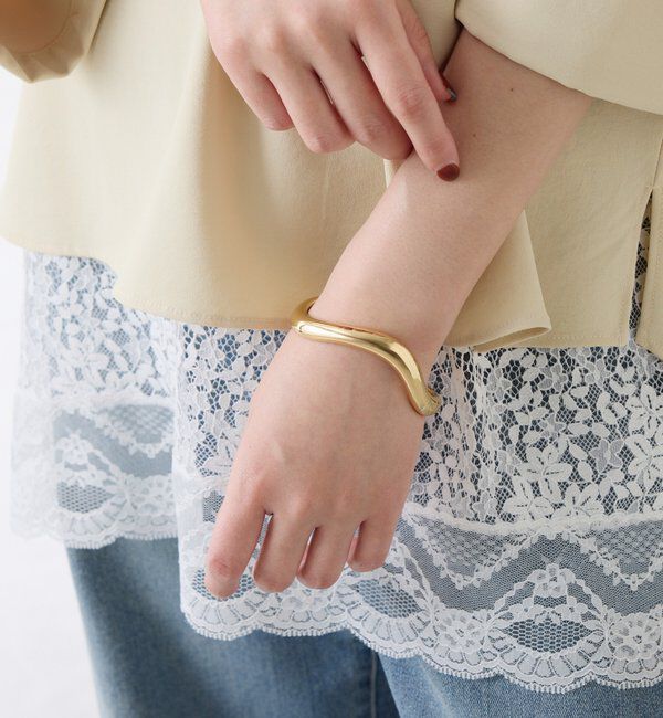  「【PAPILLONNER/パピヨネ】ニュアンスカーブラインブレスレット」|リング|