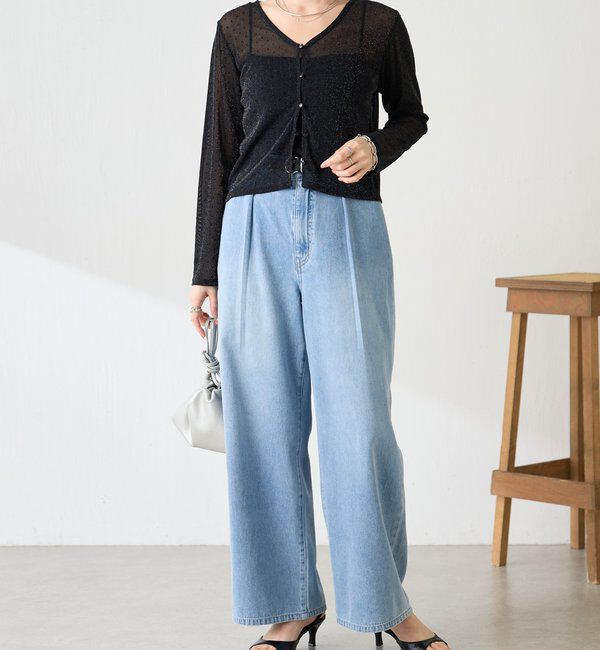  「【トレンドアイテム】シアードットカーディガン」|カーディガン|