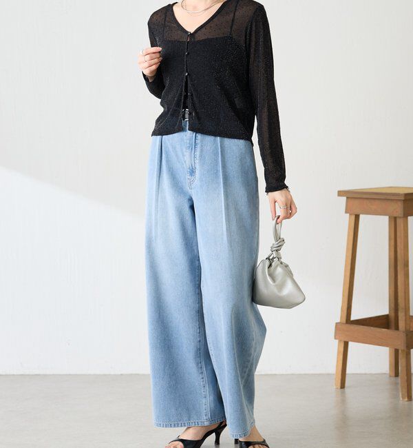  「【トレンドアイテム】シアードットカーディガン」|カーディガン|