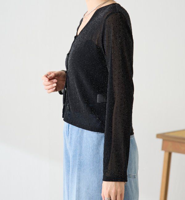  「【トレンドアイテム】シアードットカーディガン」|カーディガン|