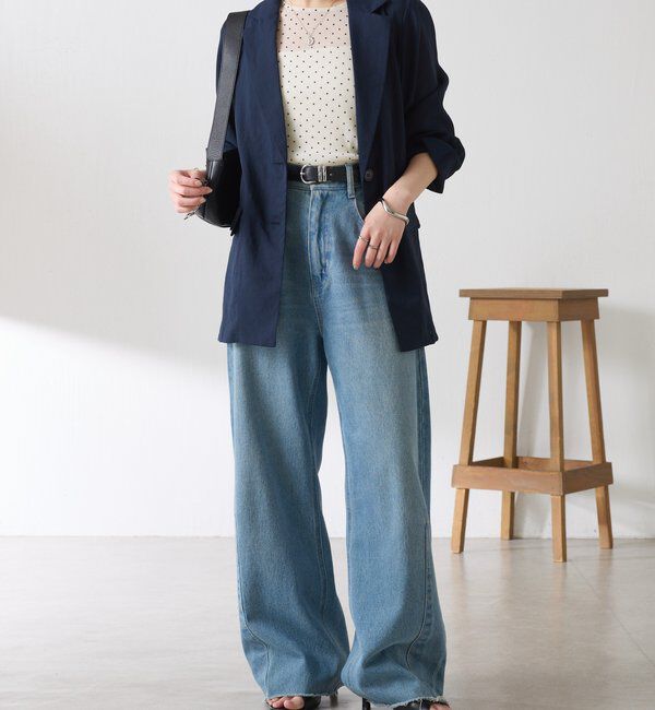  「【トレンドアイテム】シアードットチュールカットソー/アンサンブル」|Tシャツ・カットソー|