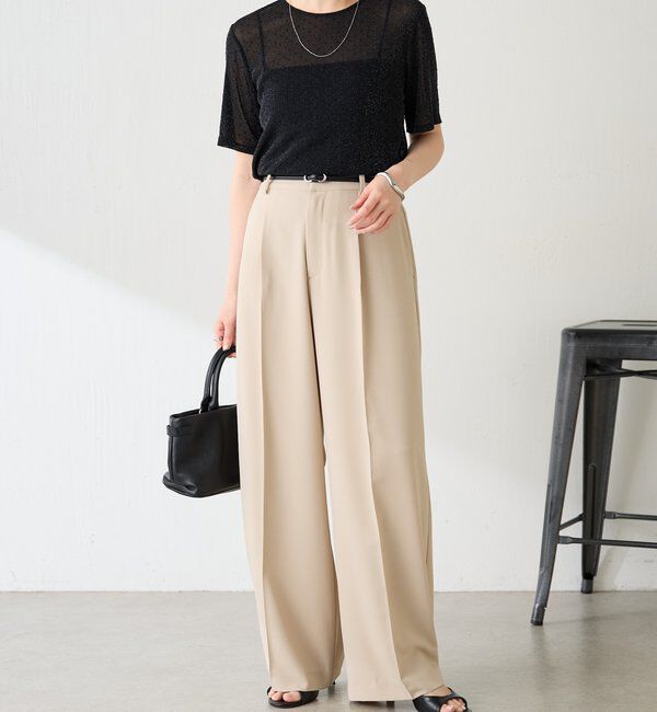  「【トレンドアイテム】シアードットチュールカットソー/アンサンブル」|Tシャツ・カットソー|