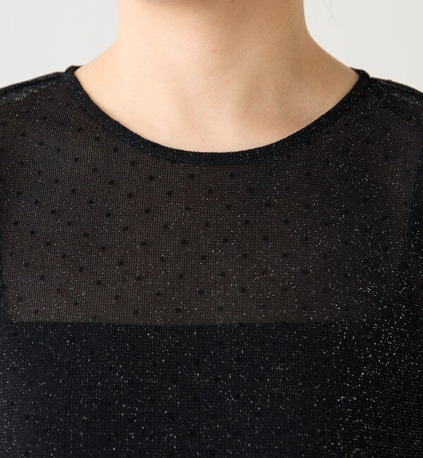  「【トレンドアイテム】シアードットチュールカットソー/アンサンブル」|Tシャツ・カットソー|