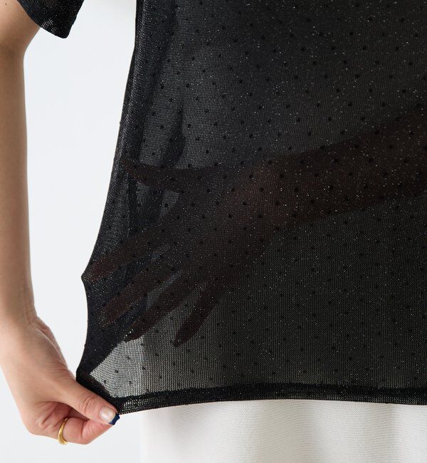  「【トレンドアイテム】シアードットチュールカットソー/アンサンブル」|Tシャツ・カットソー|