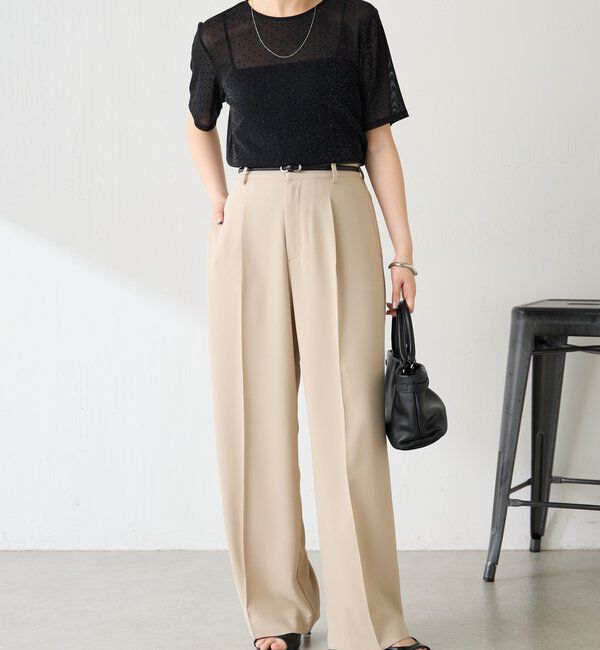  「【トレンドアイテム】シアードットチュールカットソー/アンサンブル」|Tシャツ・カットソー|