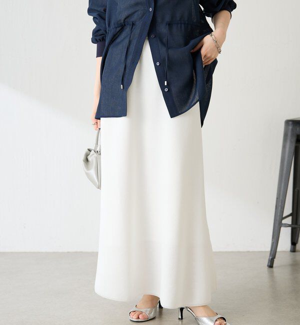  「ニットロングスカート」|スカート|