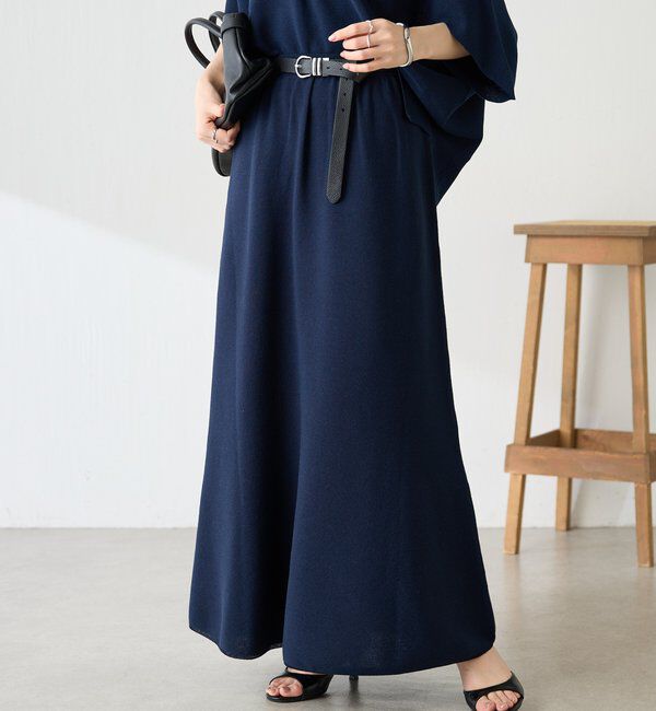  「ニットロングスカート」|スカート|