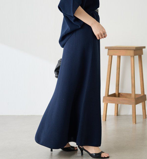  「ニットロングスカート」|スカート|