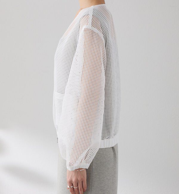  「【夏にも着れる長袖】Vネックシアーブルゾン」|その他|