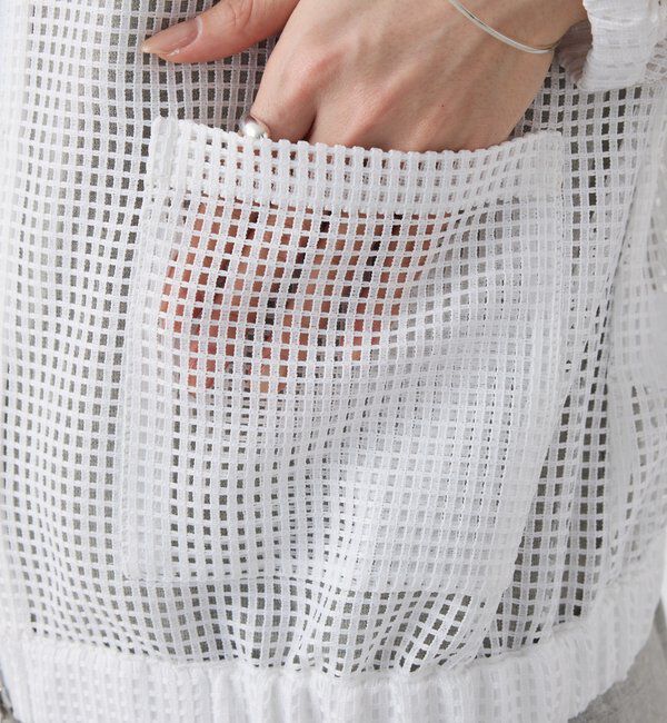  「【夏にも着れる長袖】Vネックシアーブルゾン」|その他|