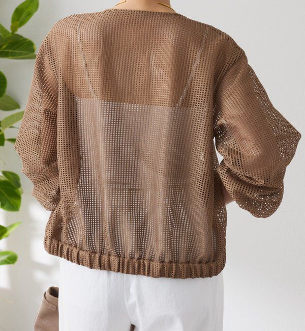  「【夏にも着れる長袖】Vネックシアーブルゾン」|その他|