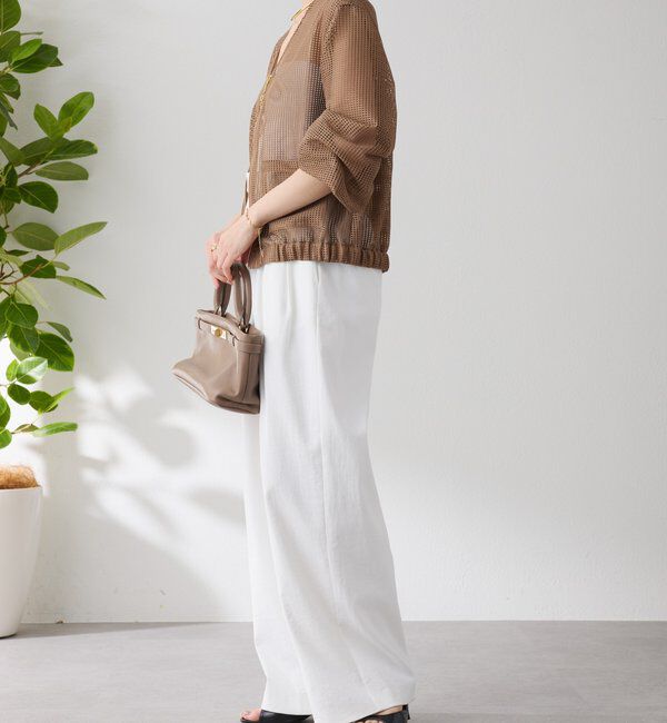  「【夏にも着れる長袖】Vネックシアーブルゾン」|その他|