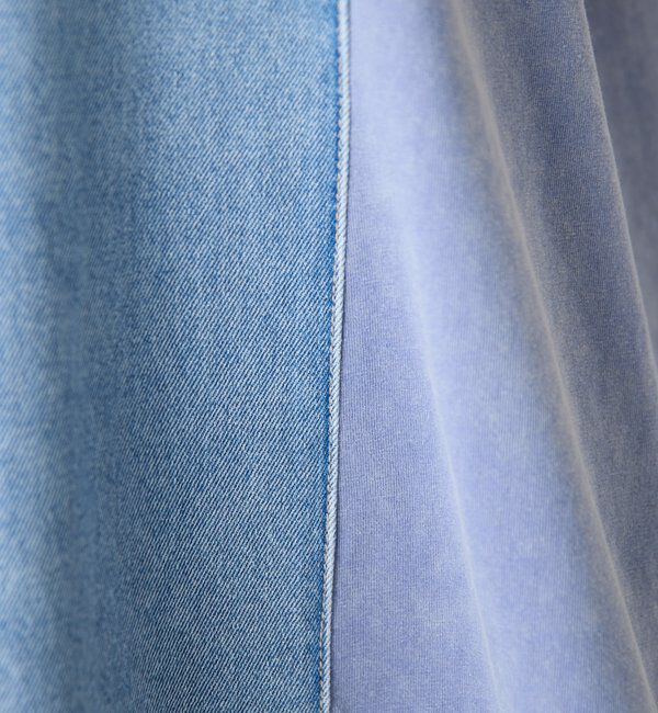  「Q.anosライトオンスデニムフレアタンクトップ」|Tシャツ・カットソー|