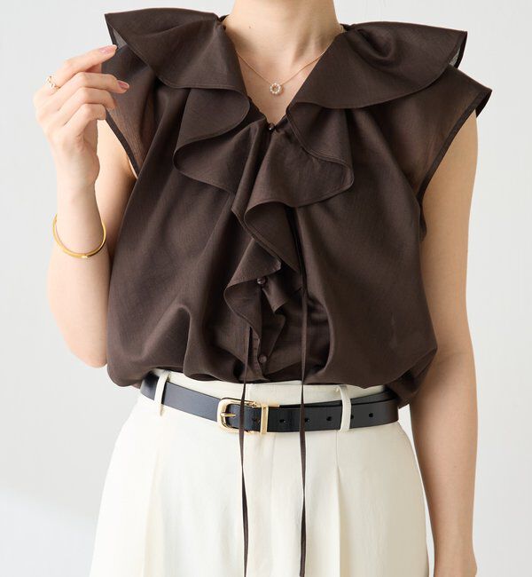  「ラッフルフレンチブラウス」|シャツ・ブラウス|