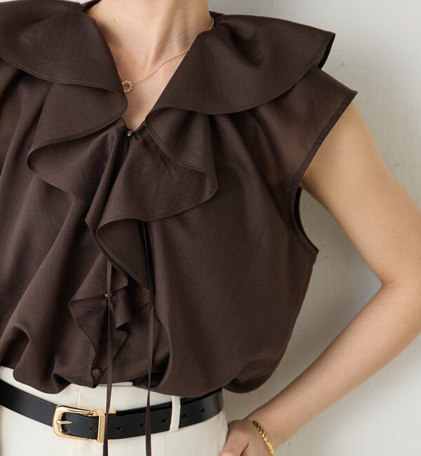  「ラッフルフレンチブラウス」|シャツ・ブラウス|