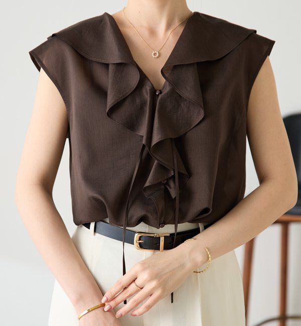  「ラッフルフレンチブラウス」|シャツ・ブラウス|