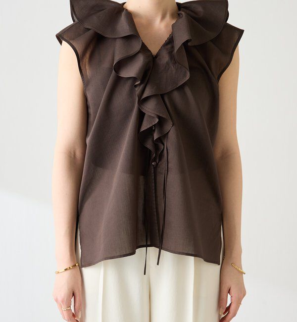  「ラッフルフレンチブラウス」|シャツ・ブラウス|