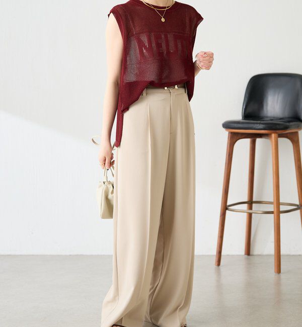  「メッシュロゴフレンチニット」|ニット・セーター|