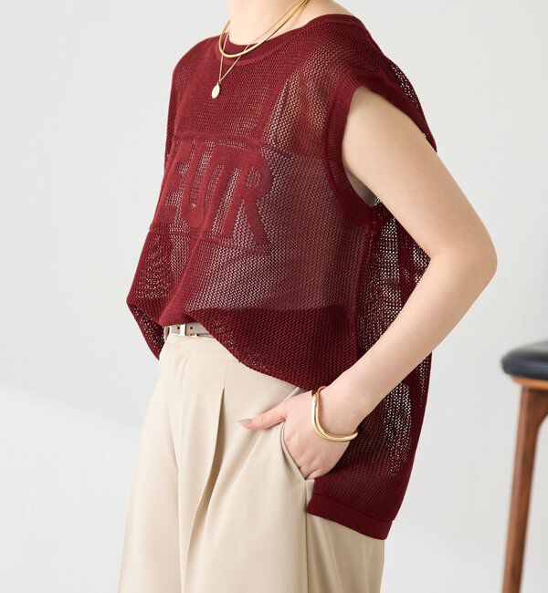  「メッシュロゴフレンチニット」|ニット・セーター|