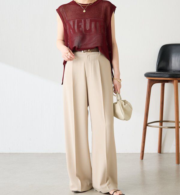  「メッシュロゴフレンチニット」|ニット・セーター|