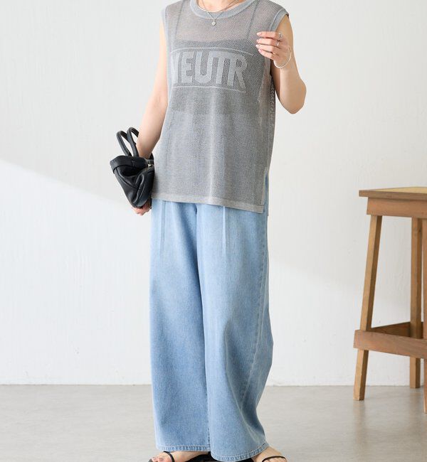  「メッシュロゴフレンチニット」|ニット・セーター|