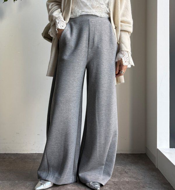  「【WEB限定】ダンボールカーブパンツ」|チノ|グレー