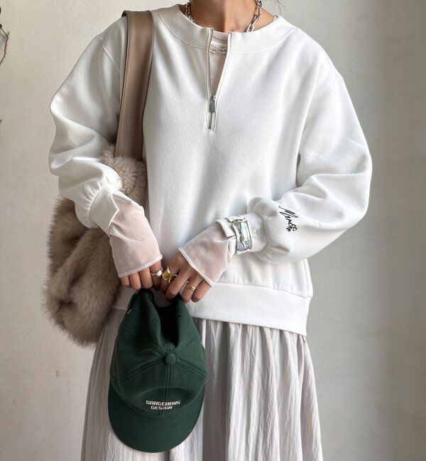  「【WEB限定】ハーフジップドッキングワンピース」|ワンピース|