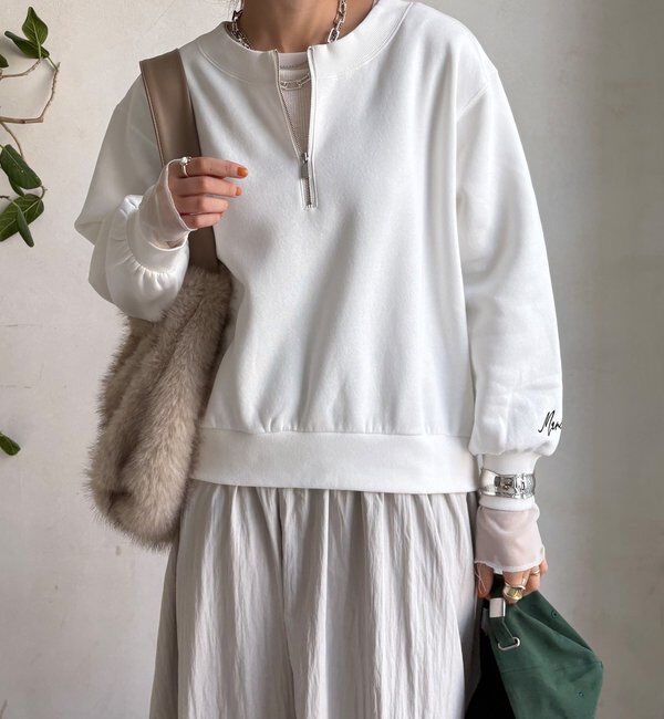  「【WEB限定】ハーフジップドッキングワンピース」|ワンピース|