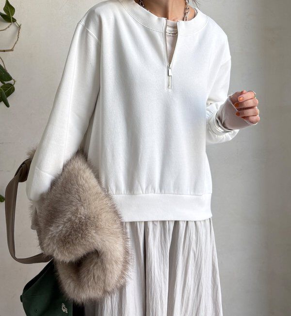  「【WEB限定】ハーフジップドッキングワンピース」|ワンピース|