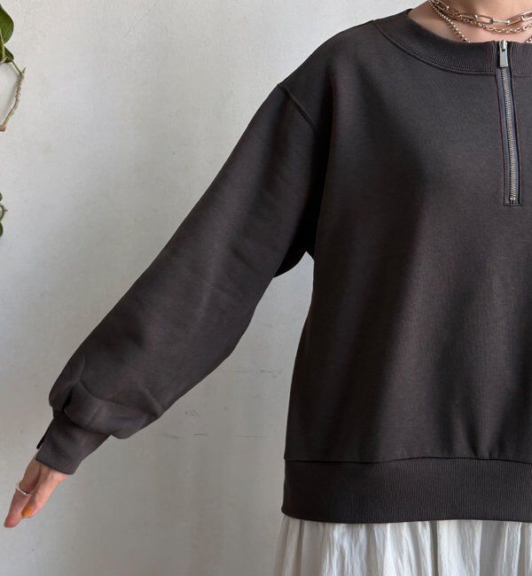  「【WEB限定】ハーフジップドッキングワンピース」|ワンピース|