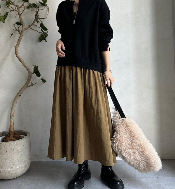  「【WEB限定】ハーフジップドッキングワンピース」|ワンピース|