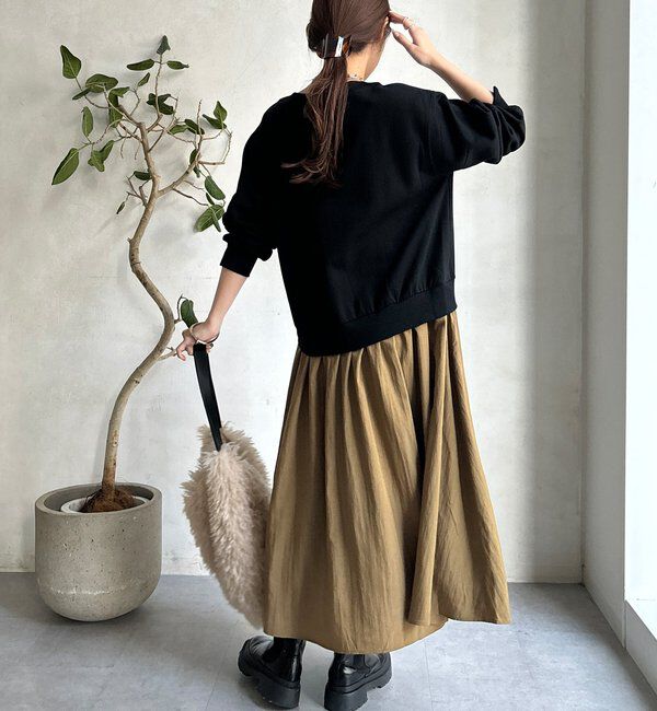  「【WEB限定】ハーフジップドッキングワンピース」|ワンピース|