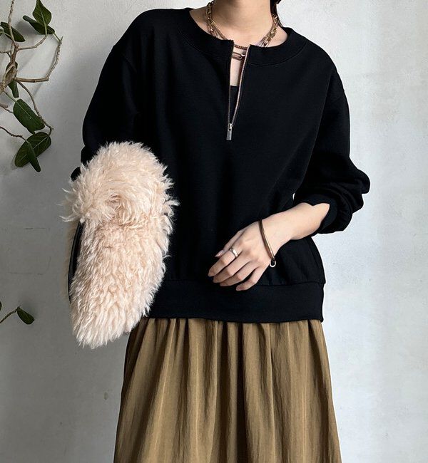  「【WEB限定】ハーフジップドッキングワンピース」|ワンピース|