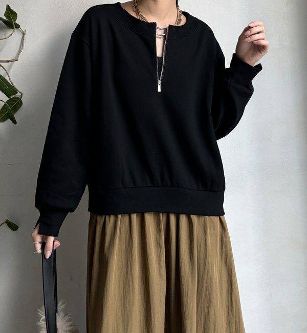  「【WEB限定】ハーフジップドッキングワンピース」|ワンピース|