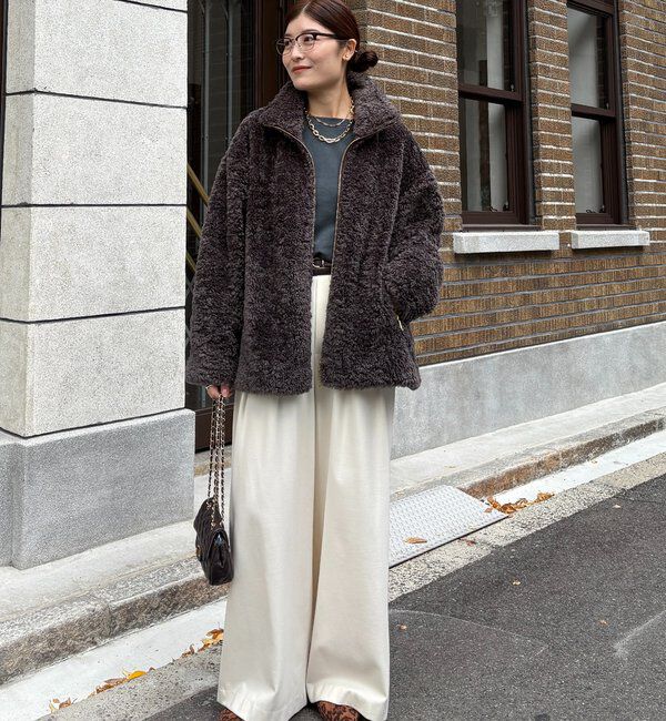  「【インフルエンサーOKOCHI企画】ボアブルゾン」|その他|