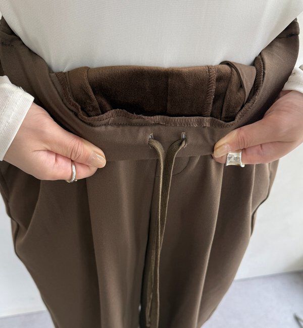  「裏起毛ボンディングパンツ」|チノ|