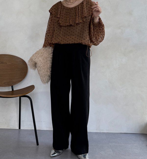  「裏起毛ボンディングパンツ」|チノ|