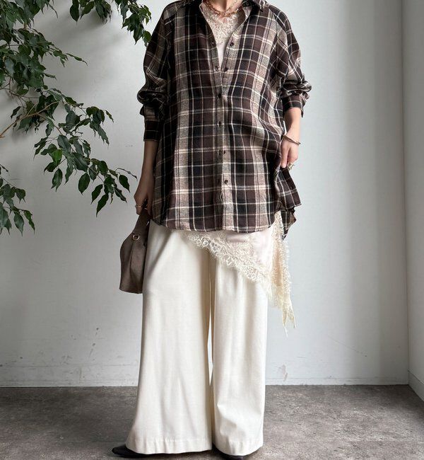  「【WEB限定】チェックシャツ」|シャツ・ブラウス|