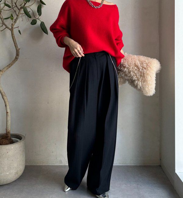  「ソフト起毛ストレッチパンツ」|チノ|