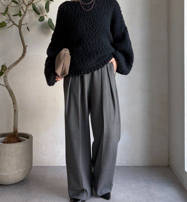  「ソフト起毛ストレッチパンツ」|チノ|