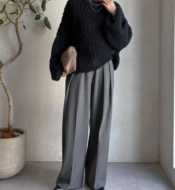  「ソフト起毛ストレッチパンツ」|チノ|