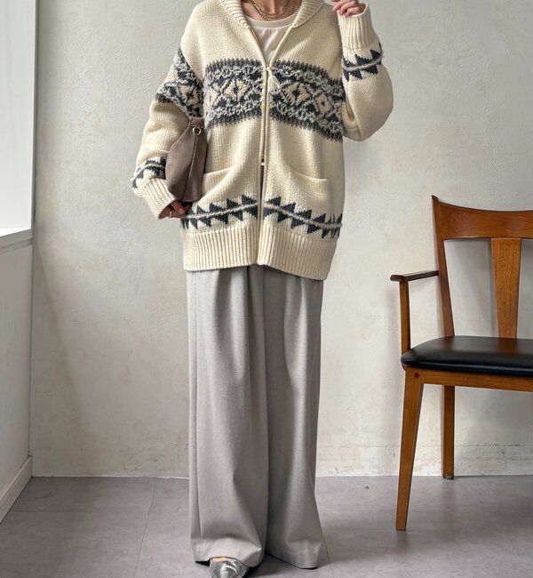  「ノルディックジップカーディガン」|ニット・セーター|
